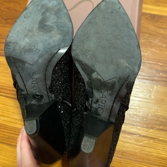 Black glitter Franco sarto booties - Picture 3 of 4